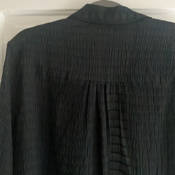 Free people black oversized sheer blouse - size XS - Picture 6 of 7